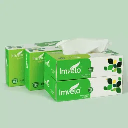 Imvelo Facial Tissues Paper Box Pack of 4 100 Pulls each pack Tissue & Napkin-22