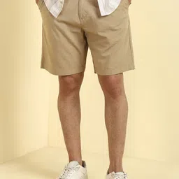 Allen Solly Men Mid-Rise Solid Shorts-image-32