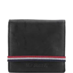 Fastrack Black Solid Leather Bi-Fold Wallet-image-49
