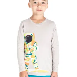 Cherry Crumble By Nitt Hyman Kids Grey Applique T-Shirt-image-61