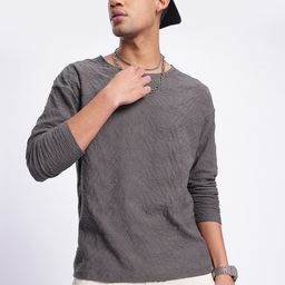 glitchez Snug Fit Textured Relaxed Fit Sweatshirt-picture-27