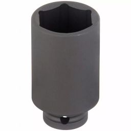 Westward Impact Socket Steel Black Oxide 1 7/16 inch Socket Size, 4LXK2-25