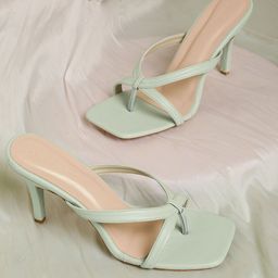 DressBerry Embellished PU Work Stiletto Peep Toes-22