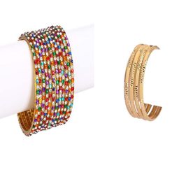 SOMIL Set Of 16 Artificial Stones and Beads Hand Decorated Antique Glass Bangles-image-31