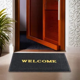 Myntra Elegant Homes Black Self-Designed Anti-Slip Eco-Friendly Absorbent Large Doormat-image-86