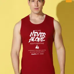 WOOSTRO Pack Of 2 Printed Gym Vests VWS26(ALONE MAROON)(98 MUSTARD)-image-43
