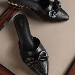 Anouk Textured Party Block Mules-42