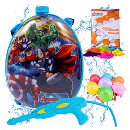 Toyshine Avengers Holi Water Gun Combo with 100 Balloon Blue - 3 Litres-image-73