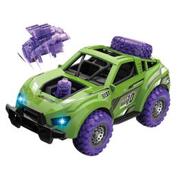 PLUSPOINT Pull Back Diecast Toy Car Scale Model Vehicles Alloy Simulation Supercar with Lights & Sound - Green-12