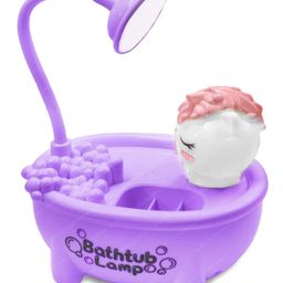 FunBlast Unicorn Bathtub Table LED Lamp and Pen Holder with Sharpener - Purple-11