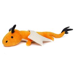 Lazy Baby Super Soft Fabric Dragon Toy for Kids Orange - Length 33 cm-picture-12