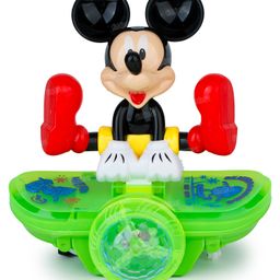 Fiddlerz Musical Mickey Skateboard Toy with Lights and Sound Electric Universal Wheel Movement and Colorful Rotating Light Fun Activity Toy for Kids 3+-picture-12