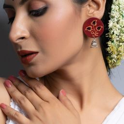 Look and Adorn Contemporary Jhumkas Earrings-22