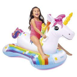 Intex Unicorn Theme Swimming Pool Ride on - Multicolour image 3