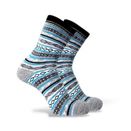 Sockscarving Men Striped Organic Cotton Calf Length Socks-picture-7