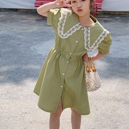 LULU & SKY Flutter Sleeve A-Line Dress-image-97