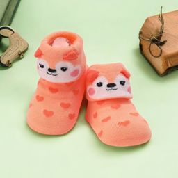 Yellow Bee Infant Girls Printed Cotton Ankle Length Socks-image-70
