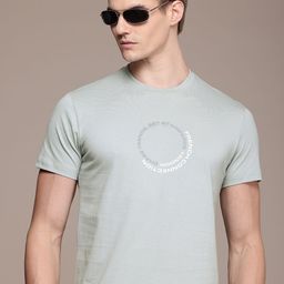 French Connection Men Typography Printed Pure Cotton Bio Finish T-shirt-image-26