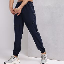 HRX by Hrithik Roshan Men Mid-Rise Rapid-Dry Training Joggers with Zip Detailing-image-96
