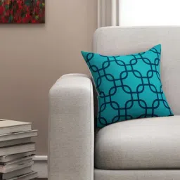 SEJ by Nisha Gupta Blue Cushion Covers - Set of 1-image-57