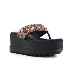 Anaar Women Embellished Wedge Heel Sandal-20