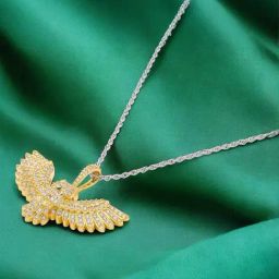 crash.club By CKC 925 Silver Sterling Silver Majestic Eagle Pendant Chain-image-10