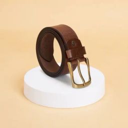Byford by Pantaloons Brown Leather Waist Belt For Men-picture-13