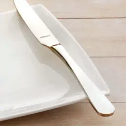Amefa Silver Stainless Steel Dinner Knives - Set of 12-48