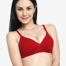 Innocence Maroon Non Wired Non Padded T-Shirt Bra-image-46