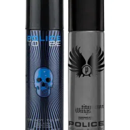 Police Wings Titanium & To Be Man Deo Combo Set-image-69
