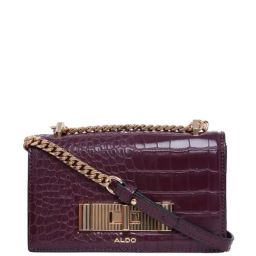 Aldo Purple Textured Medium Sling Handbag-image-78