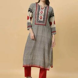 Stripes of Style, Elegance in Every Step.-45