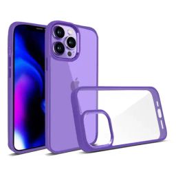 GRIPP CLARION Clear Protection Transparent Back Case for Apple iPhone 14 Pro Max - Purple-33