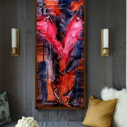 The Art House Abstract Multicolor Canvas Painting-11
