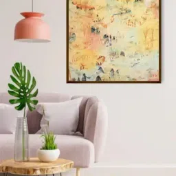 The Art House Abstract Multicolor Canvas Painting-image-21