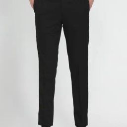 Arrow Black Regular Fit Trousers-image-44