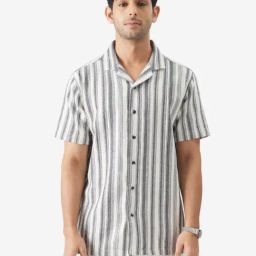 The Souled Store Originals: Monochrome Beige Regular Fit Shirt-image-40