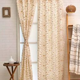 Ariana Cordoba 2 In 1 Gold Polyester 5ft Window Eyelet Curtain-image-22