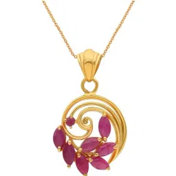 Malabar Gold and Diamonds 22k BIS Hallmark Yellow Gold Pendant for Women-picture-8