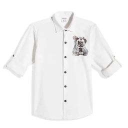 Cavio Boys White Comfort Fit Shirt-image-86