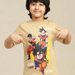 Kidsville Boys Beige Cotton Printed T-Shirt-image-49