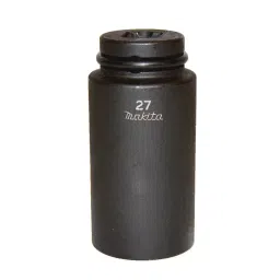 Makita 27x78 mm Chrome Molybdenum Deep Impact Socket with 12.7 mm (1/2 Inch) Square Drive with Pin, 134845-5-46