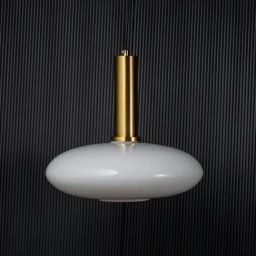 Whispering Homes White Glass Decorative Pendant Lamp - Round-image-59