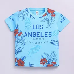 LITTLE NINJA Boys Printed Applique T-shirt-51