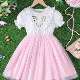 INCLUD Floral Print Puff Sleeve Fit & Flare Dress-image-61
