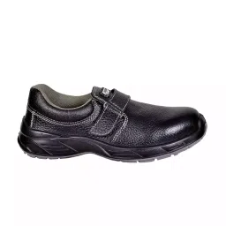 Coffer Safety Steel Toe Safety Shoes Low Ankle PU Sole Double Density Black Leather Size UK 7, 1178-image-81