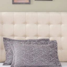 Maspar Grandeur Grey Cotton Blend Printed Pillow Covers & Sham - Set of 2-picture-2