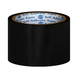 VCR 50 m x 60 mm Biaxially Oriented Polypropylene Black Color Tape, 1 Roll Per Pack-41