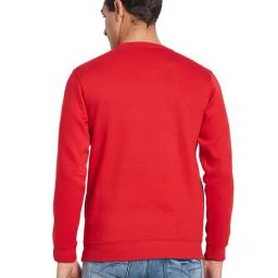 Octave Red Regular Fit Solid Sweatshirt image 2