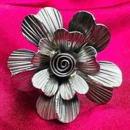 Arte Jewels 925 Oxidized Silver Rose Ring For Women-picture-35